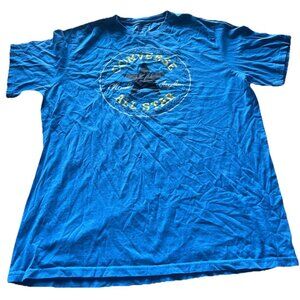 Vintage Converse All-Star Blue Yellow T-Shirt Men's Size M Classic Print